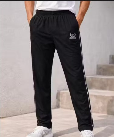 Men's Black Regular Fit Track PaLowernts Stylish Sports