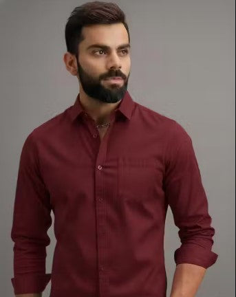 Plain Cotton Full Sleeve Shirts